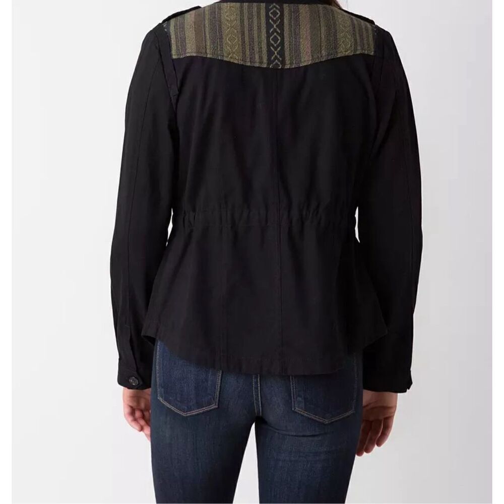 Coffeeshop size M 100% cotton Aztec print drawstring waist jacket. - Picture 3 of 8